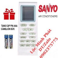 Điều khiển điều hoà SANYO, remote máy lạnh SANYO – tặng kèm pin