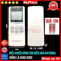 Điều khiển dùng cho điều hòa National H2Pro cao cấp (1 chiếc), remote điều khiển cho máy lạnh điều hòa National (tặng đôi pin 10K)