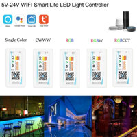 Điều khiển led, controller kết nối Wifi SmartLife với khiển RF433 WRGB, 5 chân 4 kênh riêng biệt