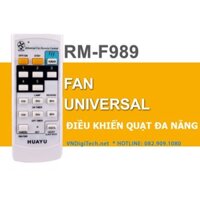 Điều khiển quạt đa năng RM-F989 HUAYU dùng khiển cho các dòng quạt bàn, quạt treo tường, quạt trần ...