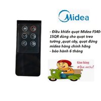 Điều khiển quạt Midea FS40-15QR, Remote quạt treo tường quạt đứng quạt cây midea hàng chính hãng, bảo hành 6 tháng