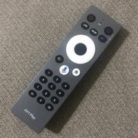 Điều khiển remote từ xa đầu thu FPT giọng nói 2022 màu ghi , FPT Play Box S650 - hàng hãng zin - tặng kèm pin