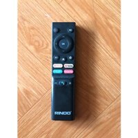 Điều khiển remote từ xa dùng cho tivi Rindo có giọng nói có nút youtube - hàng chính hãng - loại ngắn - tặng kèm pin