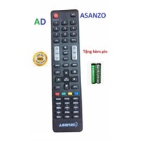 Điều khiển tivi ASANZO-Remote từ xa dành cho tivi ASANZO loại tốt zin theo máy,chất lượng cao tặng pin