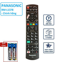 Điều khiển tivi Panasonic chính hãng zin theo TV, Remote panasonic RM-L1378 các dòng Smart/LCD/LED - Hàng mới 100%