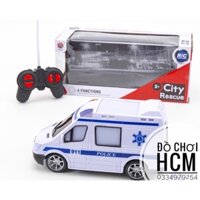 [ĐIỀU KHIỂN TỪ XA] Đồ chơi xe cứu thương điều khiển từ xa dành cho bé thích học làm bác sĩ, xe mô hình, xe cấp cứu QS300