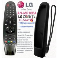 Điều khiển từ xa MR18BA Thay thế tất cả điều khiển từ xa TV thông minh LG 2018 4K UHD (có nắp điều khiển từ xa màu đen) Không có giọng nói, chức năng con trỏ, Tương thích với LG TV OLED65W8PUA OLED77W8PUA OLED43W8PUA OLED49