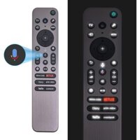 Điều khiển từ xa thay thế bằng giọng nói có đèn nền cho TV Sony, RMF-TX910U cho điều khiển từ xa thay thế TV Sony BRAVIA TV XR OLED OLED Mini LED -Bao gồm giọng nói, đèn nền và kim loại cao cấp Ca