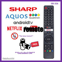 Điều khiển từ xa TV Android Sharp GB326WJSA Sharp Smart Android TV Remote Youtube Netflix