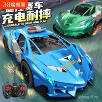 Điều khiển từ xa Xe đồ chơi rc điện tốc độ cao động cơ trôi xe đua xe cảnh sát off-road xe trẻ em 3 đến 6 tuổi bé trai