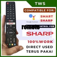 Điều khiển từ xaTWS cho (TV điều khiển bằng giọng nói thông minh Sharp Netflix GB326WJSA)