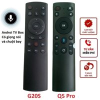 Điều khiển TV Box Android G20S và Q5 Pro có giọng nói, chuột bay hàng chính hãng, Remote đầu thu adroi thông minh 4k