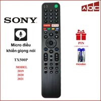 Điều khiển TV Sony TX500P Có Micro Giọng Nói Model Mới 8500G 9500G - Remote TV SONY MICRO 2019 2020 TX500P
