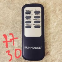 Điều khiển/remote quạt điều hoà Sunhouse SHD 7730