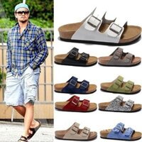 Điều mua hàng Đức, dép Birkenstock, giày nữ Birkenstock, giày nam, dép da thật Cork, dép lười, giày phẳng có khóa La Mã, giày bãi biển, dép xỏ ngón