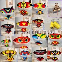 Diều Sáo Lắp Ghép Pull Cacbon .Diều Cacbon 1m7 Vải In Nhiệt Cực Nét Có Sẵn Dây Lèo , Diều Giá Rẻ