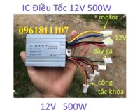 Điều tốc motor 12V 500W cho motor có chổi than