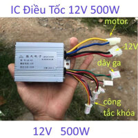 Điều tốc motor 12V 500W cho motor có chổi than, cho motor giảm tốc có chổi than, động cơ giảm tốc 12V