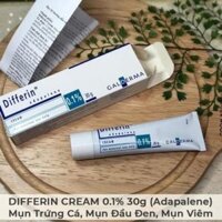 DIFFERIN CREAM 0.1% 30g (Adapalene) – Mụn Trứng Cá, Mụn Đầu Đen, Mụn Viêm
