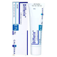 Differin Cream 0.1%, giúp điều trị mụn trứng cá, giảm các nốt sần, chống viêm