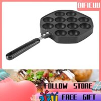 Dificuu Takoyaki Grill Pan 12 lỗ nhôm không dính máy làm bạch tuộc bánh pancake nướng tự làm dụng cụ nấu ăn nhà bếp để làm bóng đen