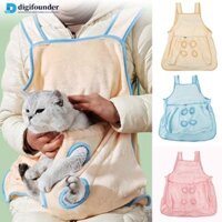 Digifounder Tạp dề thú cưng Tàu sân bay mèo 4 lỗ giữ Chống trầy xước Tóc Người trợ giúp tốt để cắt móng tay cho thú cưng J5W9