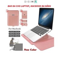 DigiMix Bao da PU, túi da dành cho Macbook Air, Macbook Pro, Macbook 2021 11, 12, 13.3,14, 15,16 inch