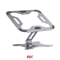 DIGIMIX | Giá đỡ laptop xoay 360 độ hợp kim nhôm L43 cao cấp, chân đế xoay tròn cho máy 11 inch - 16 inch