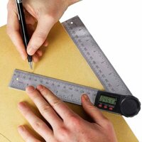 Digital Angle Finder LCD Display 400mm Lumberjack Stainless Steel Ruler Protractors