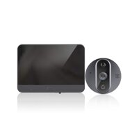 Digital Door Peephole viewer Camera Night Vision Wide Angle+Video Record+Photo Shooting, Wi-Fi Digital Door Peephole Viewer Doorbell - See Who'...