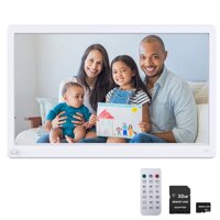 Digital Picture Frame, Videosky 15 inch 920x1080 IPS Screen Digital Photo Frame with Motion Sensor Support Breakpoint Play, Music, 1080P Video, Aut...