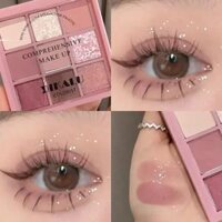 Dikalu mùa xuân và mùa hè mới Eyeshadow Palette OH Hồng chín Cung điện lưới tự động tập trung độ bão hòa thấp khói bột tăng tấm