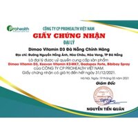 Dimao - Vitamin D3 dạng xịt 400IU, nhập khẩu Châu Âu, Date xa, hiệu quả vượt trội và hấp thu tốt (Lọ 25ml)