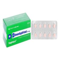 Dimenhydrinat Traphaco 50mg trị triệu chứng nôn, chóng mặt, say xe (10 vỉ x 10 viên)