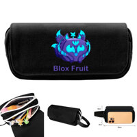 Dingyuan Kitsune Fruit Blox Fruit Pencil Case Túi đựng bút chì trường học Hộp đựng bút chì dung tích lớn Túi xách Dây kéo sáng tạo