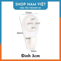 Đinh 4 Chân Đóng Tường Không Cần Khoan Treo Tranh, Giá Đỡ Khung Tranh - Móc 3cm 5c