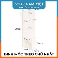 Đinh 4 Chân Đóng Tường Không Cần Khoan Treo Tranh, Giá Đỡ Khung Tranh - Móc chữ nhật 5c