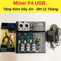 [Đỉnh Cao Âm Nhạc] Mixer F4 Yamaha USB Chuyên Thu Âm Karaoke Có Thể Kết Nối Với Âm Ly Gia Đình Chuyên Nghiệp