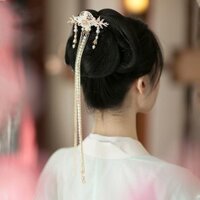 Đính cườm Ruy băng Rocking Kẹp tóc Tua Rua Trang sức