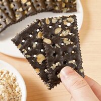 [Dinh dưỡng] combo 1000g Bánh quy yến mạch gạo lứt không đường/Bánh quy soda bột yến mạch gạo đen siêu ngon