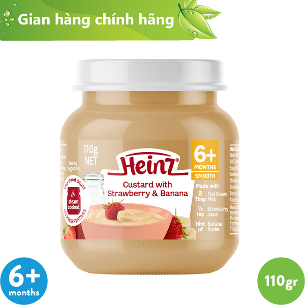 Dinh dưỡng đóng lọ heinz custard vanilla