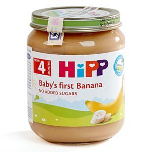 Dinh dưỡng đóng lọ HiPP chuối ăn dặm khởi đầu 125g