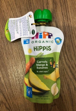 Dinh dưỡng đóng lọ HiPP chuối xoài 125g