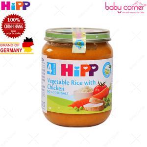 Dinh dưỡng đóng lọ HiPP thịt gà, cơm nhuyễn, rau tổng hợp (125g)