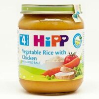 Dinh dưỡng đóng lọ HiPP Organic - Thịt gà, cơm nhuyễn, rau tổng hợp 125g