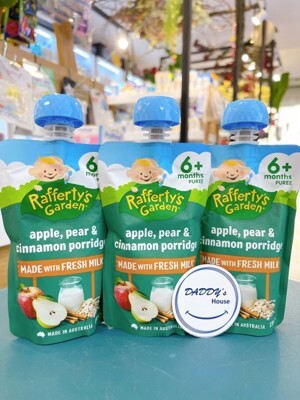 Dinh dưỡng Rafferty's Garden ngũ cốc, lê, táo, quế 120g (Trên 6 tháng)