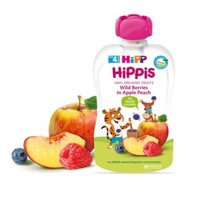 Dinh dưỡng Trái cây nghiền HiPP Dâu rừng Táo Đào 100g