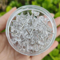 Đinh ghim bảng Cork trong suốt, đinh ghim nhựa lớn sáng tạo, đinh ghim dài cho tường ảnh, đinh ghim đánh dấu acrylic