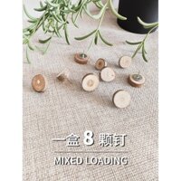 Đinh ghim bằng gỗ nguyên khối, acrylic, nỉ, bảng nút chai, ghim đẩy, ghim ảnh treo tường, ghim bảng tin, ghim gỗ