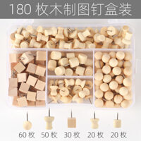 Đinh ghim gỗ tự nhiên, đinh ghim bảng cork, trang trí bảng tin mẫu giáo, đinh ghim nhiều màu sắc, đinh ghim đầu lớn